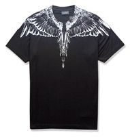 Wholesale Summer new European and American trend men and women casual cotton Wings Feather short sleeve T Shirt