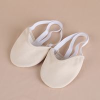 Half PU Leather Sole ballet pointe Dance Shoes Rhythmic Gym Slippers Foot FG