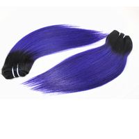 Wholesale Straight Human Hair Weaves Top Grade Brazilian Peruvian Indian Human Hair Bundles Color T Purple inch