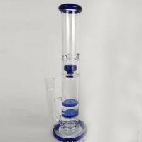 Wholesale Cheap Green alass Bongs Two Function Beaker Bongs Joint Downstem Bowl Dab Rig Recycler Glass Water Pipes ash catcher
