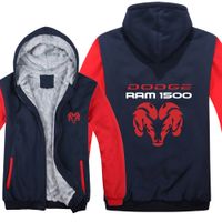 Big and tall sweatshirt for men Dog Ram decal hoodie bigmen clothing