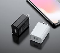Wholesale UL FCC Certified US Plug V A A USB Fast Charger Travel Wall Charger Mobile Phone Power Adapter for iphone samsung black white