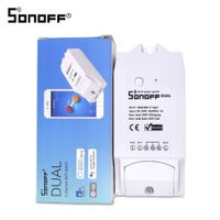 Wholesale ited sonoff dual ch gang way a a v w wifi wireless switch light remote control diy timer module smart home