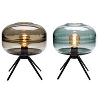 Wholesale Modern Glass Table Lamp Bedside Desk Light Home Decor Light Cafe Vase Clear DIY Fixture TA081