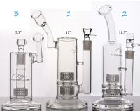 Wholesale Mobius Stereo Matrix perc new recycler oil rigs glass water bongs pipes for smoking Tube with Stereo Perc heady glass oil rig inches