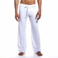 Wholesale Mens Casual Pants Loose Male Trousers Loungewear And Nightwear Lounge Spandex Fitness Home Sleepwear Sexy Men Pyjama Pants Cool