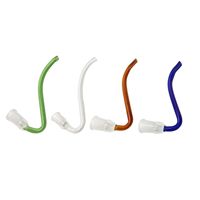 Wholesale 5 colors glass J Hook Adapter mm mm Creative style j hooks glass pipe female male joint size mm mm
