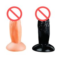 Wholesale Female Realistic Dildos Mini Anal Dildo Dongs Stimulation G Spot Penis Sex Massager Dick Sexy Toy Products Shop Flesh Black