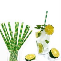 Wholesale Paper Straws Eco Friendly Milk Straw Disposable Bubble Tea Thick Bamboo Juice Drinking Straw Birthday Wedding Party Gifts LXL162AQ