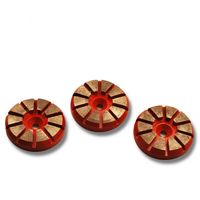 Wholesale KD T60 Pieces Inch D80mm Ten Segments Diamond Grinding Wheel with Single Pin Diamond Polishing Disc for Concrete and Terrazzo Floor