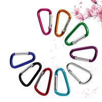 Wholesale Carabiner Ring Keyrings Key Chains Outdoor Sports Camp Snap Clip Hook Keychain Hiking Aluminum Metal Convenient Hiking Camping Clip JXW327
