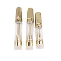 Wholesale 0 ml ml thread Glass Atomizer ceramic coil TH205 TH210 vape cartridge with Gold ceramic tip For thick CO2 viscous oil
