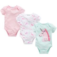 overall mädchen rompers body neugeborenes baby einhorn printd regenbogen