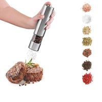 Wholesale Electric Salt and Pepper Grinding Unit Packs Electronically Adjustable Vibrator Ceramic Grinder Automatic One handed Kitchen Tools