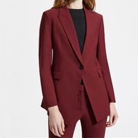 dark red womens suit