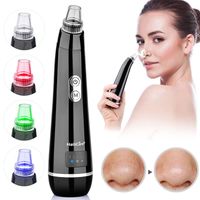 Wholesale Electric suction facial pore cleaning tools vacuum blackhead remover beauty instrument color light skin care black white