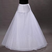 Wholesale Hot Sale Three Layers Hoop less White Bridal Petticoats A Line Wedding Prom Evening Dress Slip Petticoat Wedding Bridal Access