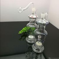 Wholesale European and American popular color dotted vase glass cigarette kettle Glass bongs Oil Burner Glass Water Pipes Oil Rigs Smoking F