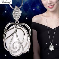 Wholesale 10 pcs Cute Hollow Rhinestone Cat Pendant Necklace White Gold Plated