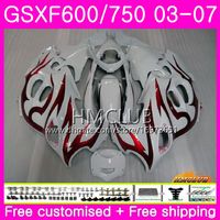 Wholesale Body For SUZUKI KATANA GSX750F GSXF Top Red flames Kit HM14 GSXF750 GSX600F GSXF600 Fairing