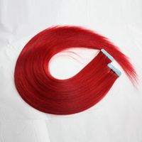 Wholesale 150g g piece inch PU Tape in Human Hair Extensions Color purple Red for option
