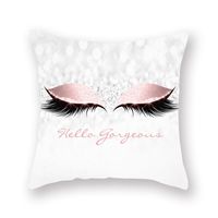 Wholesale Eye lash Pillowcase Cotton Decorative Marble Throw Cushion Cover Home Wedding Christmas Decoration Geometric Pink Pillow cm