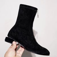 Wholesale Women Ankle Boots Autumn Winter Boots Factory Direct Scrub Booties Fashion Ladies Winter Shoes