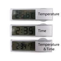 Wholesale Mini Weather Station Automotive Thermometer Digital Car Temperature Instruments Wall Type Meter LCD Display