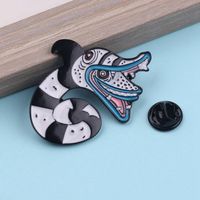 Wholesale Cartoon Enamel Pin Collection Snake Sloth Mountain Heart Salt shaker Brooch Lapel Pin Buckle Badges Collar Brooches for friends