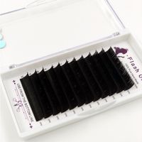 Wholesale Factory C Styles mm Blooming Eyelash Extension High Quality Eyelashes Custom private label Package Box Auto Flowering