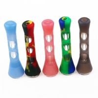 Wholesale Cheap Silicone Hand Smoking Pipe Oil Rig Heady Glass Pipes Unbreakable Tobacco Pipe Fast Delivery
