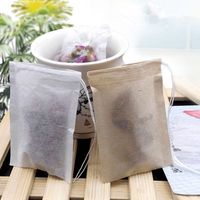 Wholesale 60 X mm Wood Pulp Filter Paper Disposable Tea Strainer Filters Bag Single Drawstring Heal Seal Tea Bags No bleach EEA382