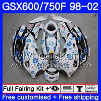 Wholesale Body For SUZUKI GSXF GSXF750 HM GSX F F KATANA GSXF600 Fairing cowling hot white