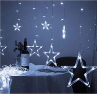 Wholesale SXI Twinkle Star Stars LED Curtain String Lights Window Curtain Lights with Flashing Modes Decoration Wedding Party