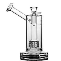 Wholesale Small Glass bong hookahs birdcage perc New Mobius Matrix sidecar thick glasses water smoking pipes with mm joint Water Bongs