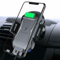 Wholesale Wireless car charger X318 W Qi Full Automatic Clamping Mount wirelss fast charger car air vent phone holder with retail package