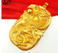 Wholesale high quality low price gold filled dragon bless men s pendant necklace teee