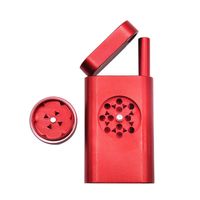 Wholesale new Creative Style Tobacco Crusher Set With Smoke Pipe Aluminum Alloy Grinder Tobacco Pipe Metal Dugout