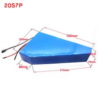 Wholesale 3000W Electric Bicycle Battery V Ah Ebike Triangle Battery S7P NCR18650GA Li Ion Volt Lithium Battery Pack with A Char