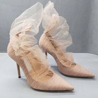 Wholesale Designer Wedding Heels Shoes Bride Talons Hauts Women Dress Red Bottoms Heels shoes Early Spring New Hot Sexy Evening Shoes