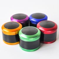 Wholesale 2 Inches Convex Cap Aluminum Alloy Herb Grinder mm Layer Parts CNC Teeth Tobacco Smoking Grinder Accessories