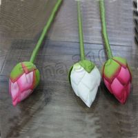 Wholesale Artificial Flower Artificial Silk Lotus Bud Hotel And Restaurant Decorative Flower Artificial Pond Simulation Home Party SuppliesT2I5435