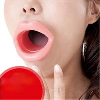 Wholesale 3 colors Silicone Rubber Face Slimmer Exerciser Lip Trainer Oral Mouth Muscle Tightener Anti Aging Wrinkle Chin Lip Massager Care