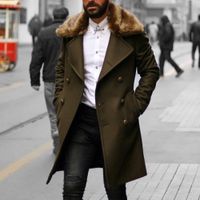 Vente en gros Manteau D'hiver De Laine De L'armée 2020 en 2016 Hommes Tranchée Manteau De Laine De Mode Long Mens