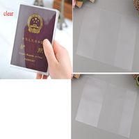 Wholesale 300PCS New Transparent Dull Polish Waterproof Passport Cover Protable Passport Wallets Card Holders holder Cover Case