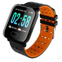 Wholesale 100PCS A6 Wristband Smart Watch color Touch Screen IP67 Water Resistant Smartwatch Heart Rate Bracelet Monitor for iphone Android