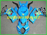 Wholesale Motorcycle Fairing kit for SUZUKI GSXR1000 K7 GSXR ABS Plastic Cool blue Fairings set gifts SBC13