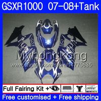 Wholesale Kit Tank For SUZUKI GSX R1000 GSXR GSXR HM GSX R1000 Blue HOT hot Body K7 GSXR1000 Fairing Gifts