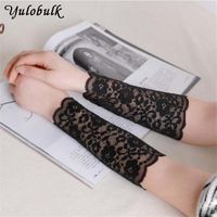 Lady Summer Dentelle Manches Vêtements Vêtements Accessoires Femmes Manchettes Plus Chaude Tatouage Couvre Cicatrice Femme Conduite Gants Soleil Uv