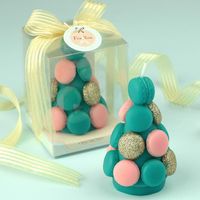 Wholesale Baby boy girl Adult Birthday candle gift box packing lovely Macaron shape Candle Adorable Party Cake Topper Baby Shower Favors